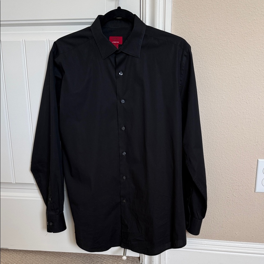 Alfani Slim Fit Black Dress Shirt
